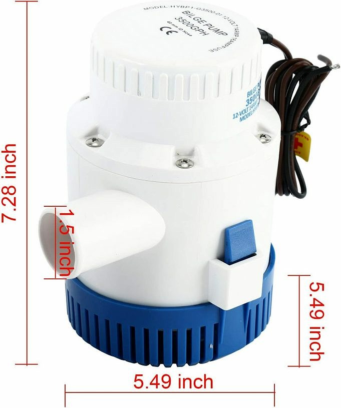 DasMorine Pompe de cale électrique 3500 GPH 12 V: Test et revue complète
